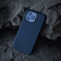 Skórzana obudowa SANDMARC do telefonu iPhone MINIMAL (granatowa)