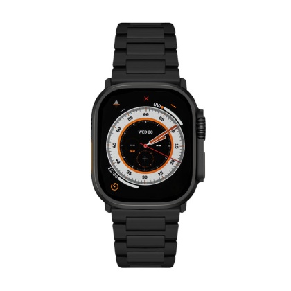 Tytanowy pasek SANDMARC do Apple Watch Ultra i Ultra 2, 3 CZARNY (Grade 2)